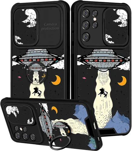 Miniatura 14 de Funda 2 en 1 para Samsung Galaxy Note 10 Plus con diseño de calavera para teléfono con diseño de esqueleto para yoga, fantasma, horror, con cubierta