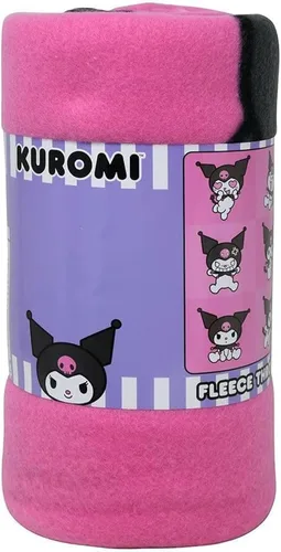 Miniatura 2 de Northwest Sanrio Kuromi Manta de forro polar de tacto sedoso en color rosa, 45 x 60 pulgadas