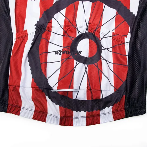 Miniatura 13 de Weimostar Hombre Ciclismo Jersey Manga Corta Bicicleta Ropa Multicolor Diamante