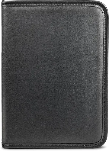 Miniatura 2 de Samsill Professional Padfolio, cartera mini de piel sintética, con bloc de notas de 5 x 8, color negro