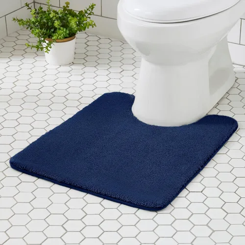 Miniatura 48 de MINIDEAR - Alfombras de baño 24x17 beige - Tapete de baño de espuma elástica gruesa, ultra suave y pachona, antideslizante, de secado rápido