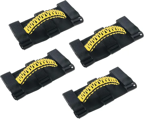 Miniatura 18 de Savadicar 2 x Asas de Agarre para Barra Antivuelco Manijas de Agarre para Jeep Wrangler YJ TJ JK JL y Gladiator JT 1987-2023, UTV, ATV, Accesorios