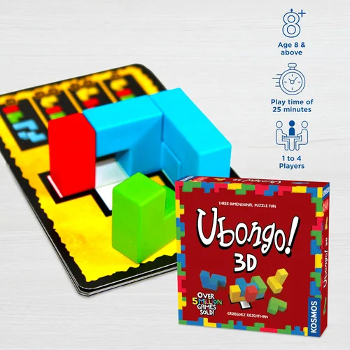 Miniatura 3 de Ubongo 3D Juego de rompecabezas geométrico con bloques tridimensionales Juego divertido para la familia Altamente rejugable Componentes