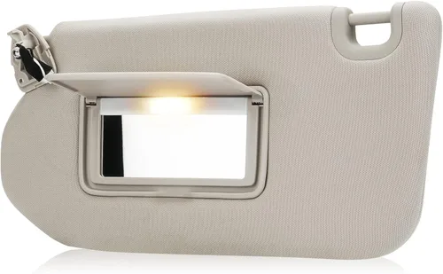 Reemplazo de visera solar beige del lado izquierdo del conductor compatible con Nissan Pathfinder 2013-2018, Infiniti QX60 2014-2017, Infiniti JX35
