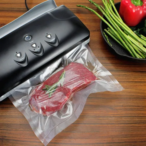 Miniatura 5 de Rollos de bolsas selladoras al vacío compatibles con FoodSaver, paquete de 2 rollos de 11 pulgadas x 25 pies y 2 unidades de 8 x 25 pies