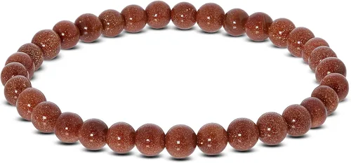 Miniatura 150 de Gem Avenue Handmade Round Bead Stretch Bracelet Unisex Natural Stone Beaded Jewelry for Men & Women, Elastic Wristband for Daily Wear