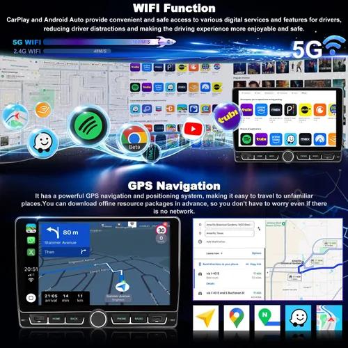 Miniatura 4 de Radio de coche 4+64G para Ford F150 F-150 2009 2010 2011 2012 2013 2014, pantalla táctil IPS CarPlay inalámbrica y Android Auto Stereo, 5G WiFi