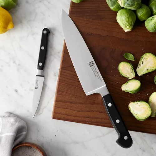 Miniatura 2 de ZWILLING Professional S - Juego de cuchillos de chef alemán afilados de 2 piezas, fabricado en una fábrica alemana propiedad de la empresa con acero