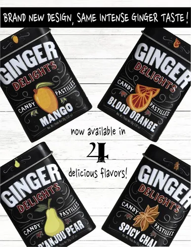Miniatura 4 de Big Sky Ginger Delights - Mentas de naranja sanguina, paquete de 12