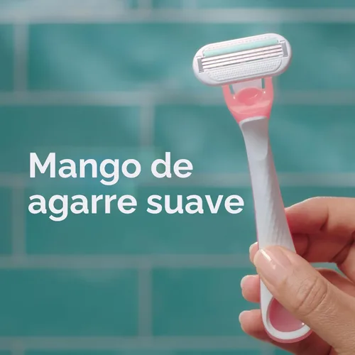 Miniatura 7 de Gillette Venus Maquinillas de afeitar desechables sensibles para mujeres con piel sensible, 6 unidades, ofrece un afeitado cercano con comodidad