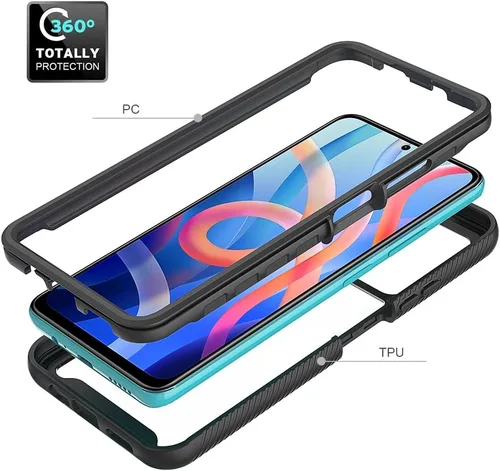 Miniatura 2 de Funda para Xiaomi Redmi Note 11 5G 21091116AC, funda protectora anticaída y absorción de golpes para Xiaomi Redmi Note 11T 5G 21091116AI/Poco M4 Pro