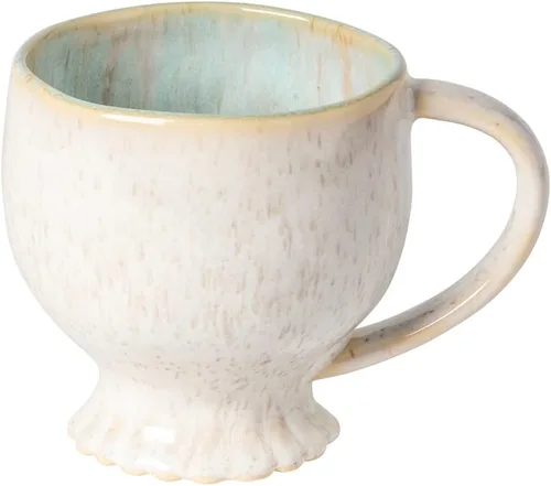 Miniatura 7 de Casafina Taza de cerámica de cerámica de 15 onzas, colección Mallorca, beige arena, apto para microondas y lavavajillas, acristalamiento seguro