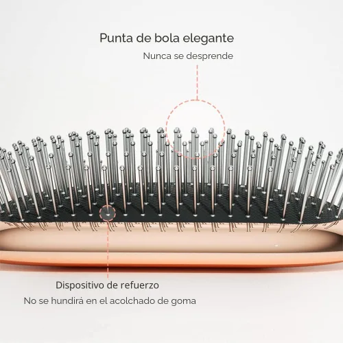 Miniatura 5 de Melbang Cepillo de pelo para cabello grueso, rizado, fino, largo, corto, húmedo o seco, añade brillo y hace que el cabello sea suave, peine cepillo
