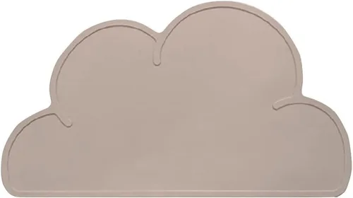 Love Dream Tapete de Silicona para Alimentación de Mascotas con Borde Elevado, Tapete Antideslizante Impermeable para Tazón de Mascotas Mantel Café