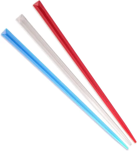 Miniatura 18 de BambooMN - Púas de prisma triangular para aperitivos y bebidas - 4.5" (11.4cm) - Rojo - 1000 piezas