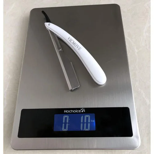Miniatura 8 de Navaja de afeitar profesional de borde recto con 100 cuchillas Derby, 100% acero inoxidable, 1 navaja + 100 cuchillas 1 Razor + 200 Blades