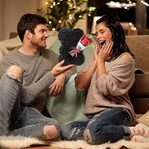 Miniatura 3 de Regalos de oso de rosas para mujer, el mejor regalo para el día de San Valentín, día de la madre, Navidad, cumpleaños, regalo de oso de peluche