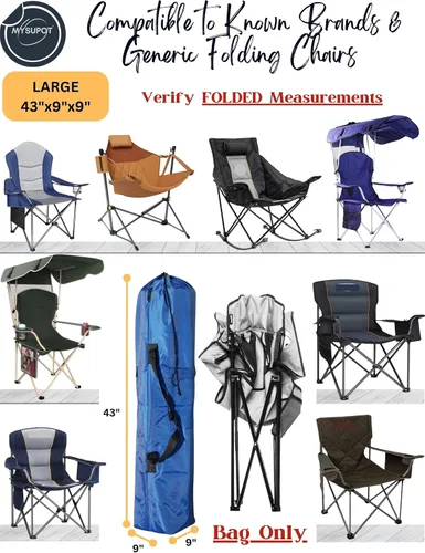 Miniatura 4 de Bolsa de repuesto para silla de camping plegable, silla de campamento portátil, hamaca, esterilla de yoga, paraguas, tiendas de campaña, trípodes