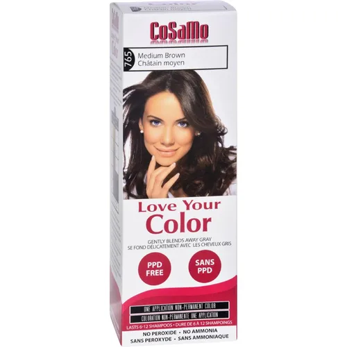 Cosamo - Coloración de cabello no permanente, marrón, mediano