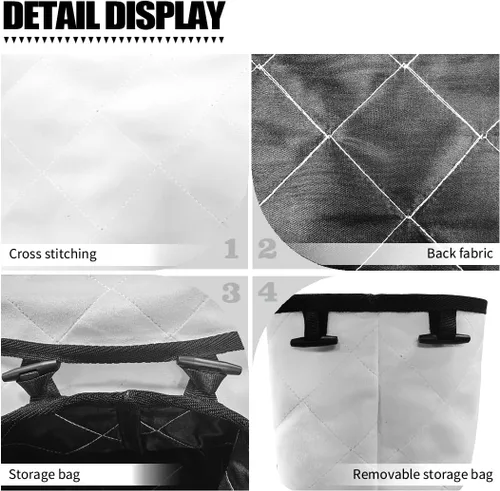 Miniatura 6 de Alfombrilla para máquina de coser de colibrí para silenciar la mesa, reducir la vibración, antipolvo con almacenamiento a prueba de agua