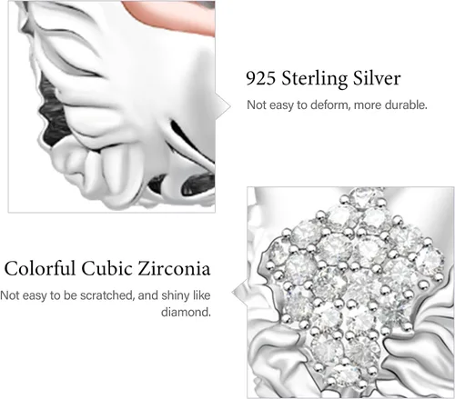 Miniatura 7 de GNOCE Dijes de lobo antiguo para pulsera de plata de ley 925 con cuentas de cabeza de lobo animal para mujeres, día de la madre y hombres