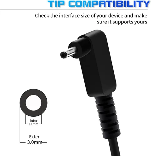 Miniatura 2 de N15Q8 N15Q9 N16P1 N20C5 65W 19V 3.42A Cargador de repuesto para Acer Laptop Adaptador de CA A13-045N2A A11-065N1A Pa-1450-26 Aspire 1 5 R15 Slim