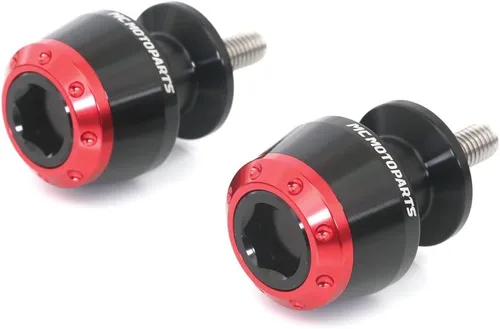 Miniatura 4 de MC MOTOPARTS ATOM - Carretes de basculante CNC verdes de 0.394 in compatibles con Vulcan 650 S 15-19 2020 Ninja 300R 250R ZX-10R 04-10