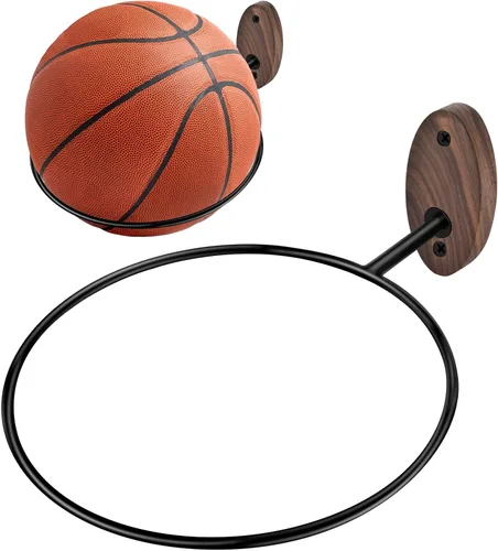 Miniatura 10 de Soporte de pared para baloncesto, múltiples bolas de almacenamiento, decoración de pared para baloncesto, fútbol, voleibol, colección de voleibol