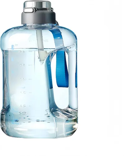 Botella de agua motivacional de 50 onzas y 84 onzas, marca de tiempo, a prueba de fugas y sin BPA. Tapa 2 en 1 con pajilla, Tritan de grado