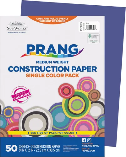 Miniatura 15 de Prang (anteriormente SunWorks) Papel de construcción, naranja, 9 x 12 pulgadas, 50 hojas 2-Naranja