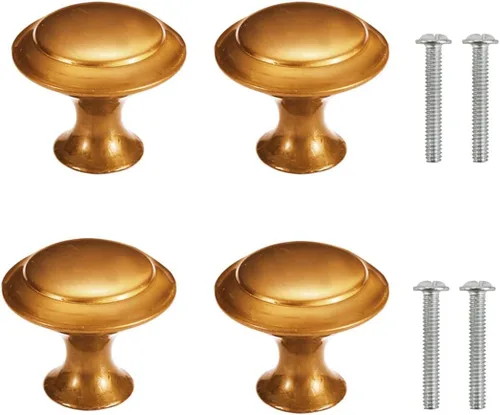 Miniatura 12 de 4 pomos de puerta de armario, pomo de puerta de cajón de armario para muebles de cocina, perilla de gabinete de acero inoxidable con tornillos, gris