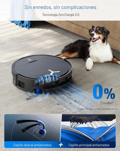 Miniatura 6 de ECOVACS DEEBOT X9 PRO Omni Robot Aspirador y Fregasuelos, 16,600Pa de succión potente, fregona OZMO con rodillo autolavable instantáneo, ZeroTangle