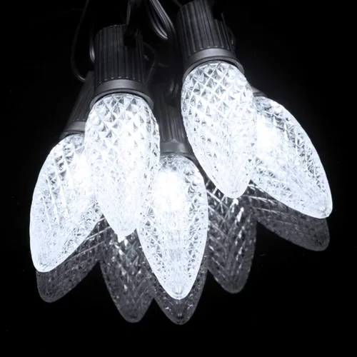 Miniatura 4 de Brightown - Paquete con 25 Bombilla led C9 de repuesto para guirnalda de luces de Navidad Blanco fresco