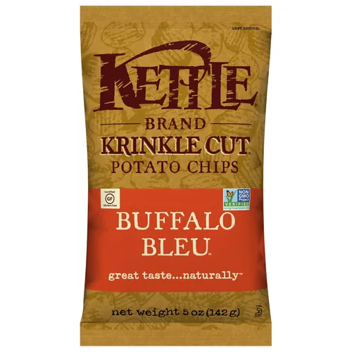 Miniatura 44 de Kettle Brand Papas Fritas, Backyard Barbeque Kettle Chips, Bolsa de Aperitivos, 1.5 Oz