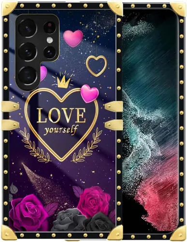 Miniatura 11 de Funda compatible con Samsung Galaxy S22 Ultra, funda protectora de TPU suave a prueba de golpes de 4 libélulas en la flor para Samsung Galaxy S22