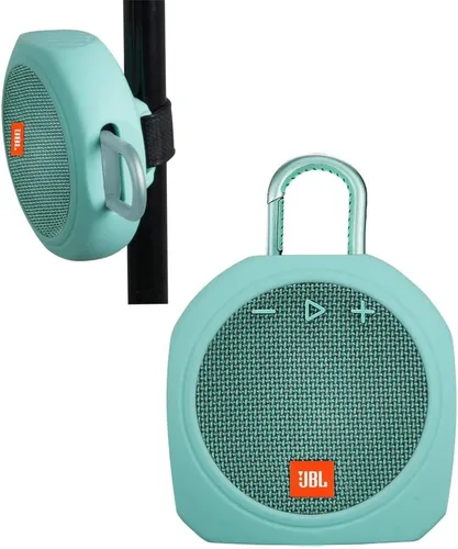 Miniatura 20 de Hermitshell Estuche de transporte de silicona de repuesto para altavoz Bluetooth inalámbrico JBL Clip 3 portátil e impermeable (negro camuflaje)