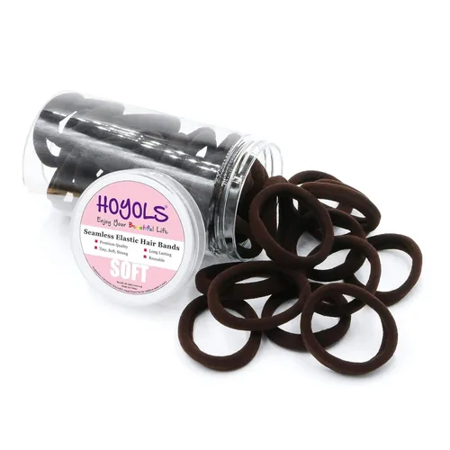 Miniatura 12 de Bandas pequeñas para el cabello sin costuras, liga para coleta que no daña de 4 cm (10 colores muilt)