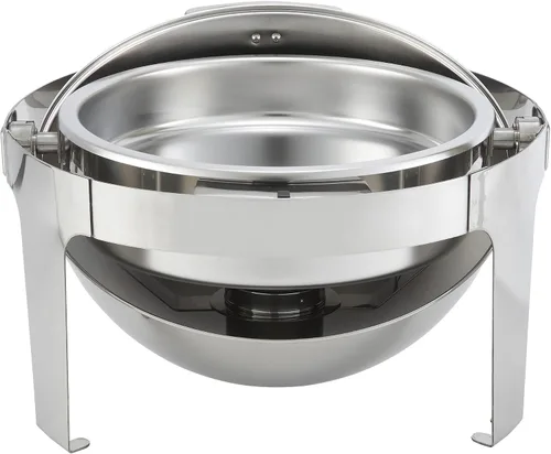 Miniatura 3 de Winco Madison - Chafer de acero inoxidable con tapa enrollable, 6 cuartos de galón