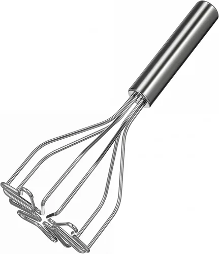 KALLORY Triturador de papas, herramienta de cocina de acero inoxidable y triturador de alimentos para papas, huevos, verduras, frutas, guacamole y