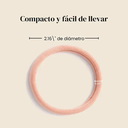 Miniatura 5 de Kitsch Lazos de nailon para el cabello sin daños, bandas elásticas para el cabello para una sujeción fuerte durante todo el día, soportes para cola