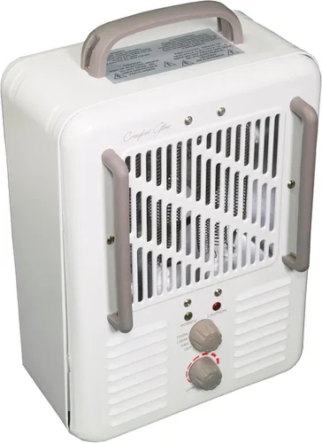 Miniatura 3 de Comfort Glow EUH341 Milkhouse Style Calentador eléctrico 5,200 Btu, blanco, longitud: 7 pulgadas, ancho: 10,25 pulgadas, altura: 15,5 pulgadas