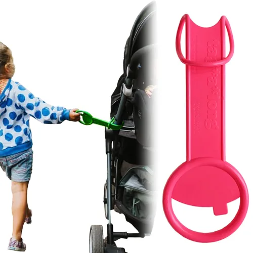 Tagalong - Accesorio de cochecito para la seguridad de los niños | Los niños pequeños deben tener para mantener a los niños cerca | Accesorio de Rosa