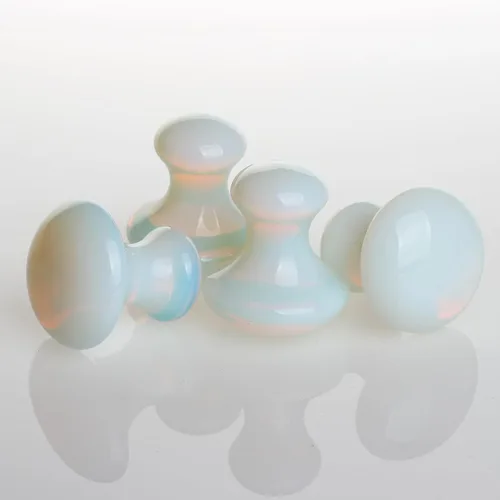 Miniatura 7 de 2 unids Gua Sha herramienta de masaje en forma de hongo ópalo opalita jade ojo masaje facial herramienta lifting facial eliminar arrugas masajeador