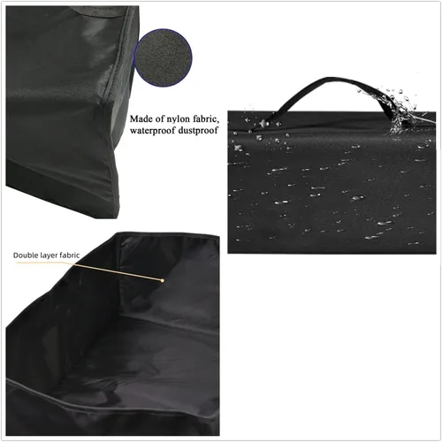 Miniatura 5 de Cubierta para freidora profunda, resistente al agua, compatible con freidora eléctrica OVENTE de 2 litros FDM2201BR/FDM2201CO (negro)