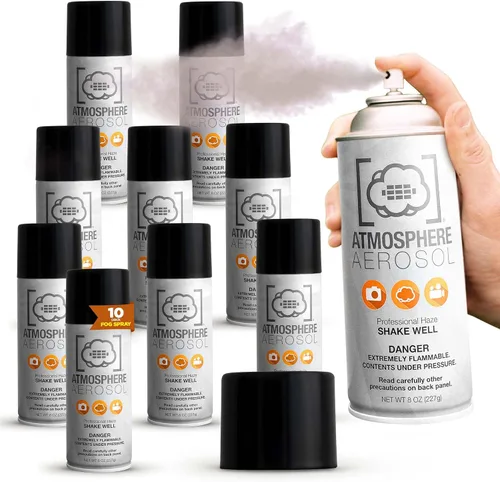 Miniatura 14 de Paquete de 5 – Haze/Fog Atmosphere Aerosol Spray para fotógrafos y cineastas – Efectos de humo y rayos de luz para fotografía para uso en interiores