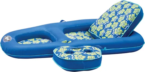 Miniatura 8 de Aqua Campania Ultimate 2-in-1 Pool Float Lounge – Extra Large – Inflatable Pool Floats for Adults with Adjustable Backrest & Cupholder Caddy