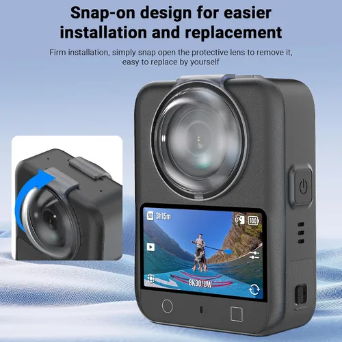 Miniatura 2 de CYNOVA Osmo 360 Protector de lente para accesorios DJI Osmo 360 – Funda protectora de PC con 95% de transmisión de luz, antiarañazos y a prueba