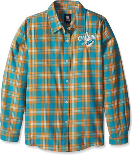 Miniatura 4 de FOCO NFL Womens 2016 Wordmark Basic Flannel Shirt 4-Color del