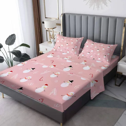 Miniatura 10 de Sábanas de Navidad tamaño individual – Sábanas de cama a rayas rojas y verdes, microfibra suave, bolsillo profundo, sábanas y fundas de almohada