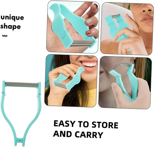 Miniatura 5 de 3 unidades de removedor de pelo de primavera para la cara, depiladora facial de mano, herramienta de eliminación fácil de pelo para mujeres, diseño